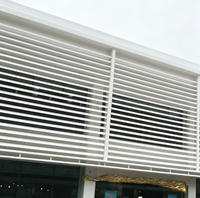Volet à lamelles en alliage d'aluminium Z Blade architectural, design moderne, écologique, pour revêtement mural extérieur vertical, maison et bureau