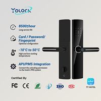 Cerradura Inteligente para Hotel YOLOCK, Desbloqueo con Teléfono Inteligente Tuya, Tarjeta RFID, Cerradura Electrónica para Puerta de Latón