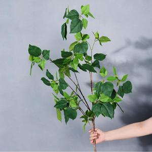 Meng Jie Artificial Banyan Leaves Bouquet 30cm-100cm Plastic Greenery <b>For</b> Indoor <b>Decorations</b> - Product Image 3