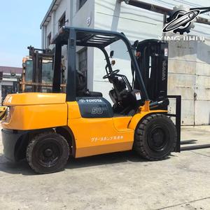 Montacargas TOYOTA 7FD50 de 5 toneladas, usado, procedente de Japón, con motor 1DZ-2, máquina de segunda mano, motor a gasolina. - Product Image 4