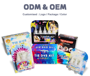 <span class=keywords><strong>Kit</strong></span> de teinture, ensemble de tissu personnalisé pour enfants, 32 couleurs, Non toxique, soirée, DIY, collection - Product Image 5