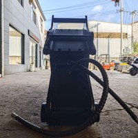 Cisaille à bois hydraulique robuste RSBM pour excavatrice, cisaille à souches pour défrichement et coupe d'arbres