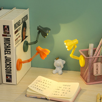 Lampe de chevet pliable en ABS à intensité variable, lumière blanc chaud, lampe de lecture moderne, mini lampe de bureau LED à motif floral
