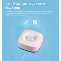 Détecteur de mouvement corporel intelligent WiFi TY-PIR-1 pour la sécurité domestique et l'automatisation, compatible avec l'application Tuya Smart Life