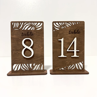 Numéros de table en bois personnalisés, décoration artistique rustique, panneau de numéro de table pour réception de mariage, fête, café, facile à installer