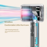 Secador de Pelo de 1600W con Iones Negativos, Motor BLDC de 110000 RPM, Doble NTC, 10 Modos de Ciclo Frío/Caliente, Ligero y de Secado Rápido