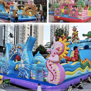 <span class=keywords><strong>Castillo</strong></span> Hinchable Infantil para Exteriores, Gran Parque de Atracciones, Centro Comercial, Atrio, Cama Elástica, Red de Juego, Fortín Travieso, Fabricantes - Product Image 6