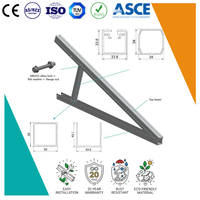 Support de montage de panneau solaire le plus vendu Art Sign – Support de panneau solaire en aluminium personnalisé, système de montage solaire réglable sur trépied