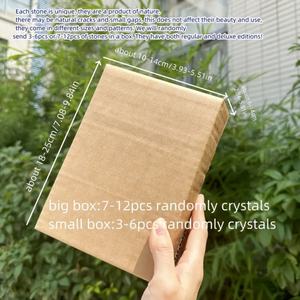Commercio all'ingrosso quarzo naturale curativo quarzo cristallo obelischi pietre pilastro balsamo sfera di mistero di cristallo casuale scatola - Product Image 5