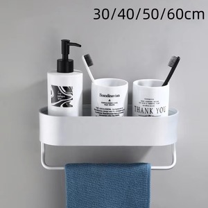 Wall Mounted Aluminum <b>Storage</b> <b>Rack</b> Wall Bathroom Shelves Towel Holder <b>Shower</b> Caddy - Product Image 5