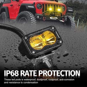 ไฟ LED คอมโบบีม ขนาด 3 นิ้ว 20 วัตต์ 12V 24V สำหรับรถออฟโรด รถบรรทุก รถจักรยานยนต์ และรถยนต์ - Product Image 4