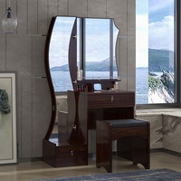 Zhiqu-coiffeuse avec tiroirs table de maquillage personnalisée avec miroirs coiffeuse moderne pour meubles de maison de chambre