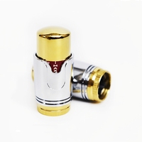Tête de radiateur thermostatique TRV OEM chromée dorée pour le contrôle de la température du chauffage central
