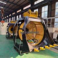 Godet de criblage hydraulique pour excavatrice et chargeuse, idéal pour le dragage de rivières et la séparation du sable et du gravier