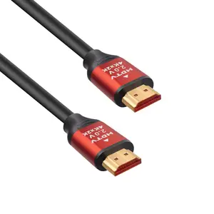 Kotak Hadiah Kabel HDMI 2.1 Premium, Kabel HDMI Berlapis Emas 8K 60Hz 4K 120Hz 4K 1.5M 3M 5M 10M 15M 20M