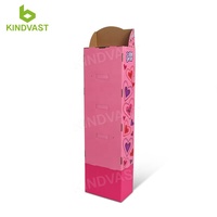 Supports en carton à 4 niveaux avec impression de logo personnalisé POP pharmacies magasins suppléments bouteilles présentoir