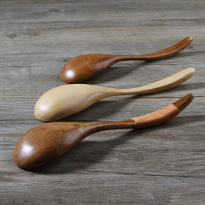 Vaisselle en bois en gros, y compris des cuillères en bois naturel avec fil enroulé, gravure créative et designs de logo personnalisés pour - Product Image 4