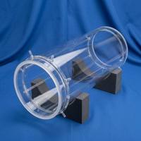 Tube double en verre de quartz de qualité alimentaire, tube transparent en silice fondue, non toxique, sur mesure pour la restauration, le laboratoire, la soudure et la découpe, 1,0 mm