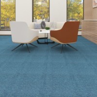 Dalles de moquette de luxe pour bureau, solution antistatique, en nylon teint en boucle, ignifuges, lavables, avec support PVC amorti, modernes et antidérapantes