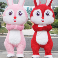 Haute qualité vente chaude lapin animation Cosplay adultes hommes et femmes gonflable animal costume gonflable lapin mascotte costume