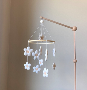 Recién Nacido suave canción <span class=keywords><strong>de</strong></span> <span class=keywords><strong>cuna</strong></span> colgante Boho floral Margarita Rosa juguete hecho a mano bebé <span class=keywords><strong>cuna</strong></span> móvil <span class=keywords><strong>para</strong></span> bebés niñas - Product Image 2