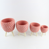 Pots de fleurs urbains de jardin avec logo personnalisé en vente chaude jardinière en ciment populaire pour la décoration intérieure avec couleur en option