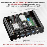 PC Industrial de Escritorio sin Ventilador, Core I7-5500U 2.4-3.0GHz, Windows 10 Pro, Doble LAN, Carcasa Metálica, 8-32GB RAM, en Stock
