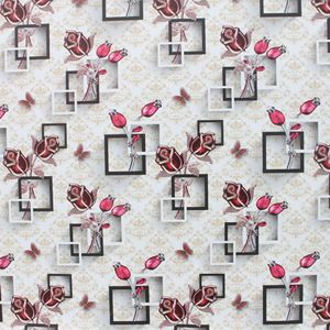 Mantel de PVC con Estampado Floral Autobots, 140 cm de Ancho, Impermeable y Resistente al Aceite, para Uso Doméstico - Product Image 1