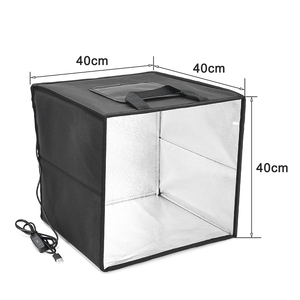 40cm 포토 스튜디오 라이트 박스 6색 배경 휴대용 테이블 탑 라이트박스 사진 촬영 텐트 - Product Image 5