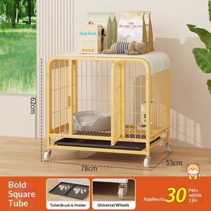 Großer Doppeltüriger Metall-Tierkäfig Metall-Zwinger Robuster Zusammenklappbarer Hundekäfig - Product Image 3