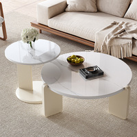 Nouvelle table d'appoint en bois massif de style nordique italien 2026, petite table basse pour appartement, maison, chambre, balcon