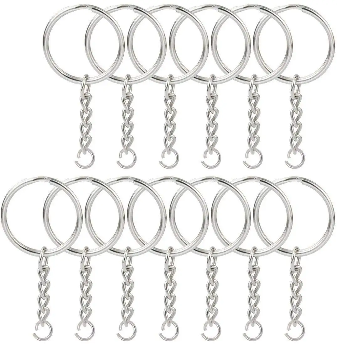 Chain Keyring Amazon Hot Sales Stainless Steel D Keyring Key Chain Ring Gold Bulk