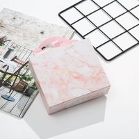 Benutzer definierte Größe Pink Marble Drawer Box mit Band Geschenk box Verpackung Damen bekleidungs boxen