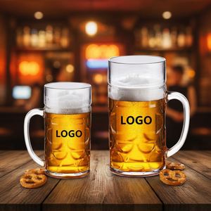 Verres en plastique personnalisés, vente chaude, PC/PS, logo personnalisé, mugs à bière incassables en polycarbonate 500 ml, 1000 ml, 1200 ml - Product Image 1