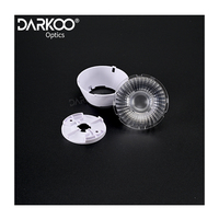 Réseau optique à haute efficacité: lentille SMD PMMA à 45 degrés pour LED 2835 5050, composant optique rond pour éclairage commercial