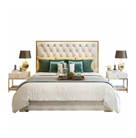 Factory Direct Hot Sale Brandneue hochwertige Holzbett rahmen Licht Luxus Schlafzimmer Bett