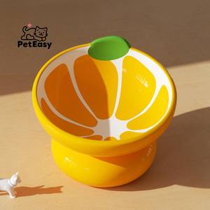 Nuevo estilo Popular en forma <span class=keywords><strong>de</strong></span> fruta, accesorios inclinados para mascotas <span class=keywords><strong>de</strong></span> pie alto, plato <span class=keywords><strong>de</strong></span> porcelana individual antivuelco, cuenco para perros y gatos <span class=keywords><strong>de</strong></span> lujo - Product Image 4