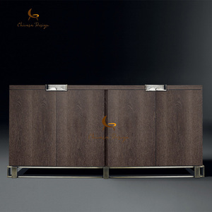 Plywood <b>Walnut</b> Veneer <b>Sideboard</b> Cabinet Modern Luxury Living Room Solid Wood Tv Stand Storage Console Table for Dining - Product Image 2
