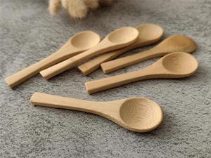 Mini 10g di bambù cucchiaio di legno leggero tè condimenti cucchiaino <span class=keywords><strong>per</strong></span> il partito che serve <span class=keywords><strong>miele</strong></span> olio di condimento caffè tè zucchero - Product Image 2