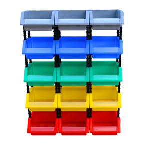 Bevel Combined Plastic Storage Box Tool Storage Bins Colors Combined Parts Box