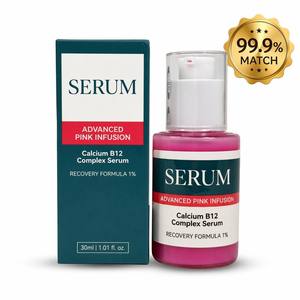 Sérum Rebornic au Calcium B12 Cyano Pink Spicule 10000 PPM, éclaircissant, lissant, hydratant, illuminateur pour le visage et le corps, pour peaux irritées - Product Image 3