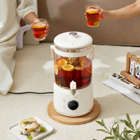 Bouilloire Électrique en Verre 3L à Écran Tactile, Infuseur Amovible pour Thé Fleuri, Théière Multifonctionnelle Santé - Grande Vente