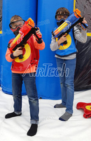 Inflables de fiesta Nerf de alta calidad Nerf War Obstacles Inflable Nerf War Bunker Battle Zone con sistema de juego IPS a la venta