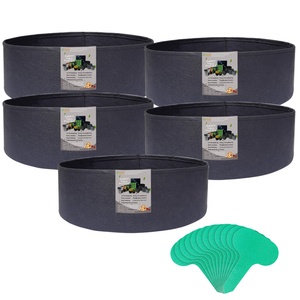 Jardinière en tissu géo-géométrique Durable, 10, 15, 30, 40 gallons, lits en feutre, sacs de culture de plantes non tissées, lit de culture de jardin - Product Image 1
