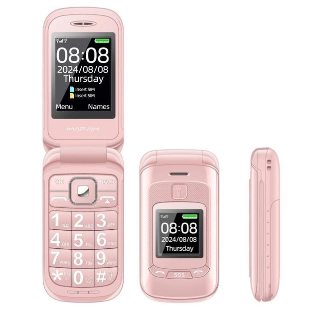 2026 New Products Mafam F899 Flip Feature Phone, 2.4 inch Mini Handy Phone Loud Speaker Mobile Phone for Elderly
