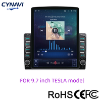 Système de navigation GPS stéréo Android Auto et CarPlay avec écran tactile de 9,7 pouces, stockage intégré de 64 Go, amplificateur OBD2, USB