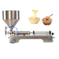 Machine de remplissage de liquides semi-automatique pneumatique à une buse pour fluides à haute viscosité, distributeur de liquides, machine de remplissage de pâte, de confiture, de sauce, de miel