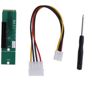 NGFF <span class=keywords><strong>M</strong></span>.<span class=keywords><strong>2</strong></span> إلى PCI-E 4X الناهض بطاقة M2 مفتاح <span class=keywords><strong>M</strong></span> إلى بكيي X4 كابل محول مع الصمام مؤشر الجهد - Product Image 2