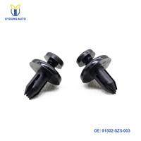 Clips de retenue de garde-boue de roue avant en plastique automobile de type poussoir 91502-SZ5-003 pour Honda Civic & Acura