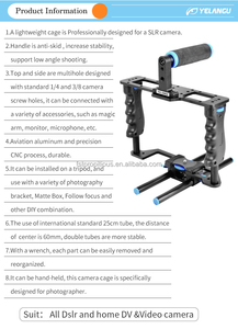 Fotocamera palmare a spalla DSLR <span class=keywords><strong>videocamera</strong></span> gabbia stabilizzatrice/scatola opaca/Follow Focus per <span class=keywords><strong>Canon</strong></span> Nikon Sony Camera Camcorder - Product Image 4